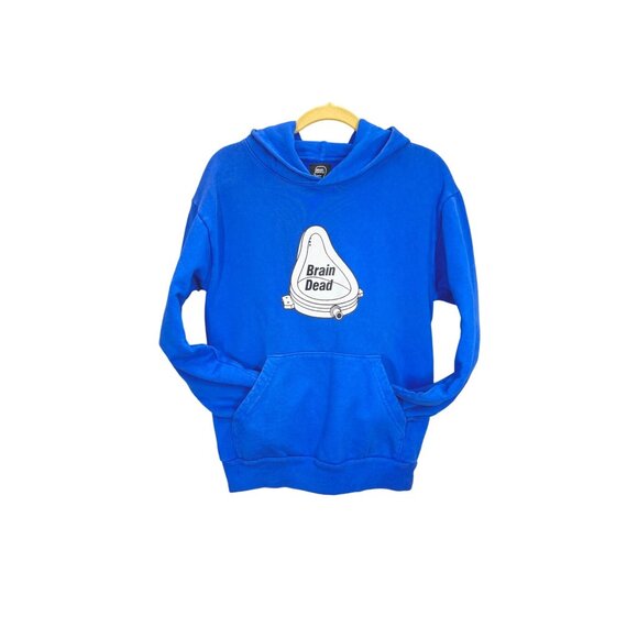 Brain Dead Urinal Hoodie Royal Blue Mens Size Small - Picture 10 of 11